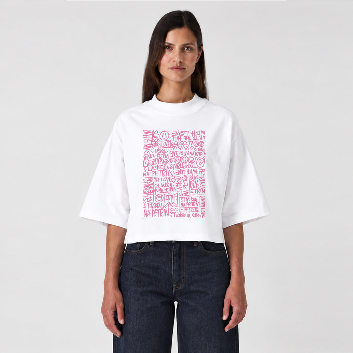 Lift Me Up – Women’s Cropped Petřín Funicular T-shirt